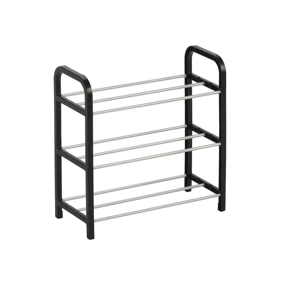 Этажерка для обуви Trinity 42x40x19 см 3 полки пластик черный 86153918 STLM-2083755 Santreyd  - Вид №5