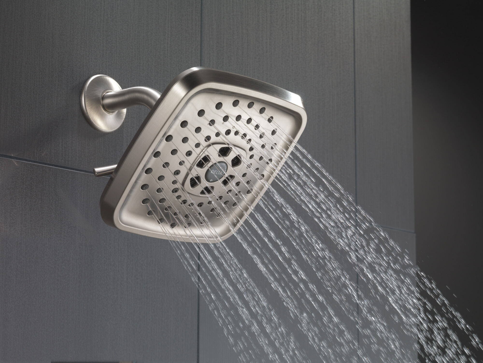 H2Okinetic® 3-х позиционная душевая лейка Raincan Delta Faucet 52690-SS - Вид №2