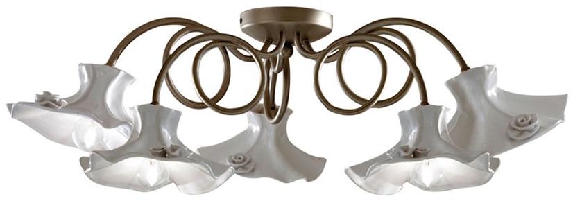 FERROLUCE Керамический потолочный светильник с фиксированным кронштейном Lecco C1294-3/5 - Вид №1