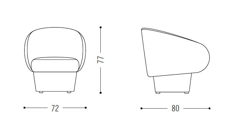 Кожаное кресло с подлокотниками COR Roc ARCH-00142893 - Вид №7