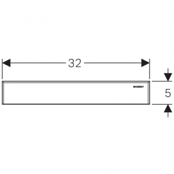 Geberit 154.336.FW.1 Декоративный элемент для душевого трапа (Нерж.сталь) Santreyd  - Вид №1