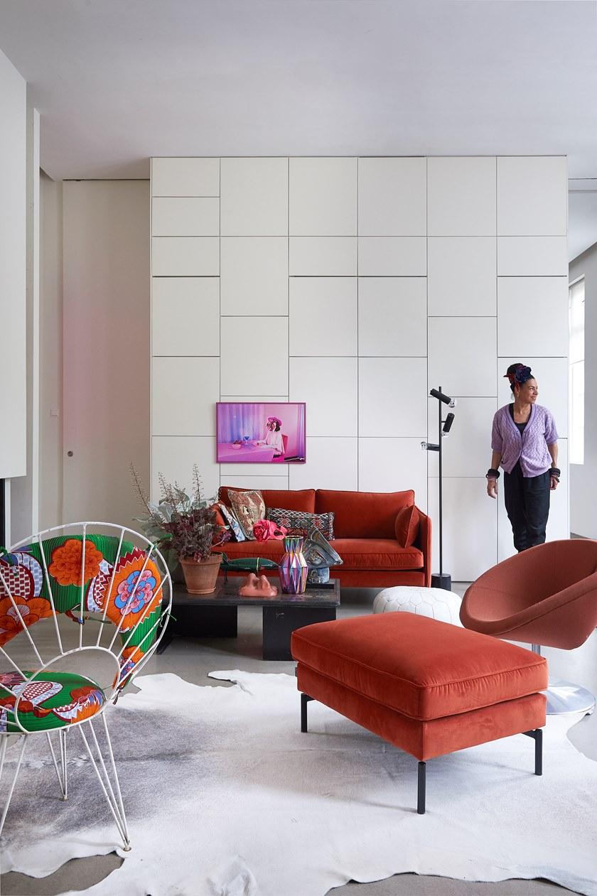 Pols Potten 2-х местный бархатный диван с огнестойкой обивкой Ppn 552-020-016  - Вид №4