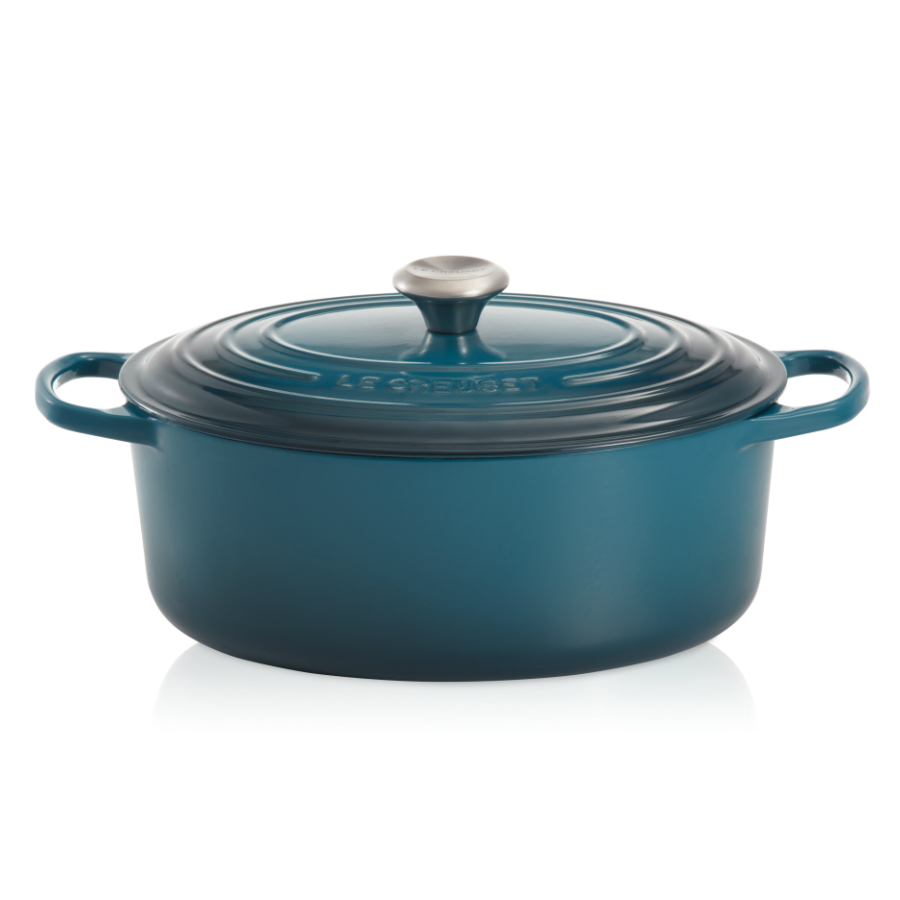 Утятница чугунная Le Creuset, Ø29 см, светло-голубая 21178296422430 - Вид №2
