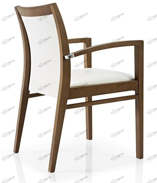 JMS Ресторанный стул из ткани с подлокотниками Cassis M 12c