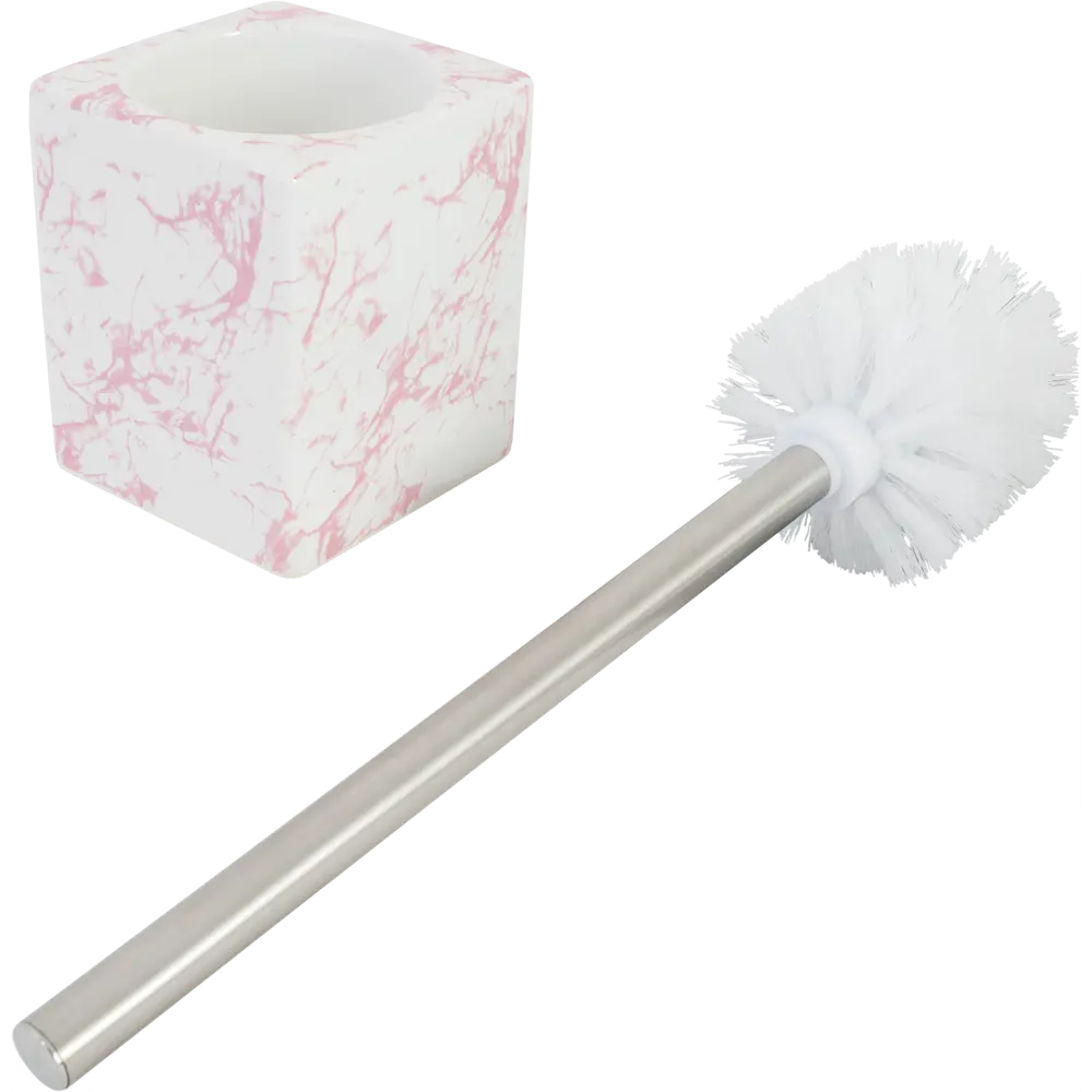 Ершик для унитаза Vidage Marmo Rosa цвет белый STLM-2017368 - Вид №2