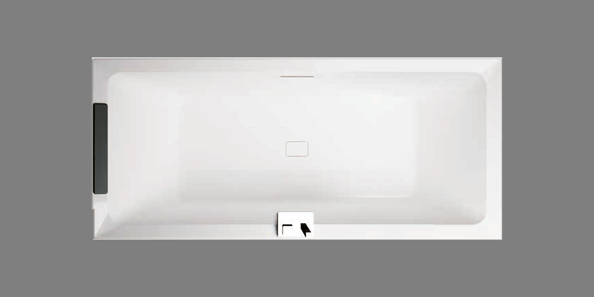 Ванна Standard Novellini DIVA с набортным смесителем и боковыми панелями DIV2190902A2 - Вид №1