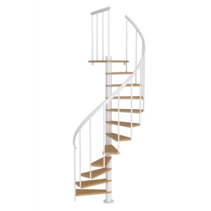 Лестница винтовая Калгари белая 140