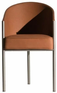 Driade Мягкое кожаное кресло с подлокотниками Costes