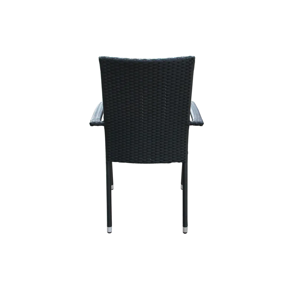 Стул Парис GS013 62x55x94 см искусственный ротанг/сталь черный 86283607 STLM-2077561 Santreyd  - Вид №4