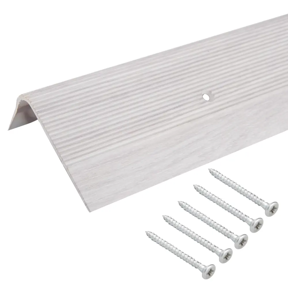 Угловой порог Artens белый дуб 90 см для элегантной отделки стыков 17855380 STLM-0008831