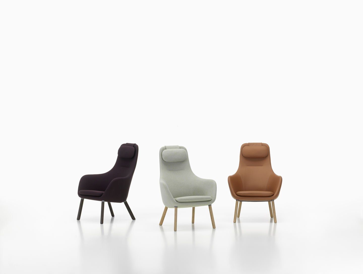 Кожаное кресло с подголовником VITRA HAL Lounge ARCH-00101409 - Вид №16