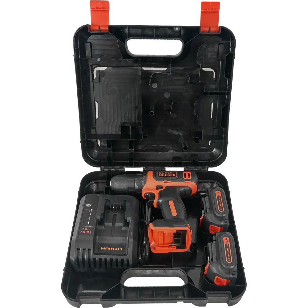 Шуруповерт аккумуляторный Black&Decker BDCDD12 10.8 В Li-ion, 2х1.5 Ач BLACK + DECKER STLM-2212243 - Вид №5