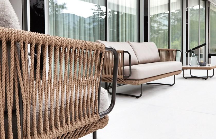 Varaschin Диван с обивкой из синтетического волокна с витой веревкой Babylon 1743 - Вид №9