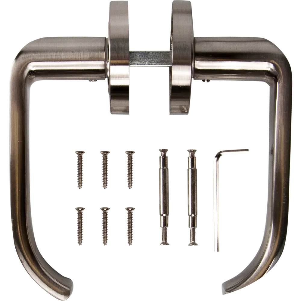 Дверные ручки Inspire Lena ЦАМ без запирания цвет никель STLM-2174982 - Вид №1