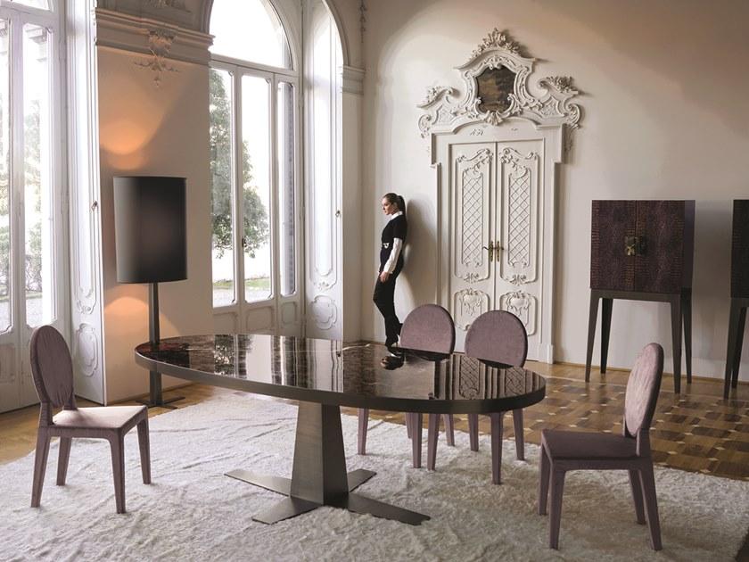 Longhi Овальный обеденный стол из мрамора Loveluxe T 100 - Вид №1