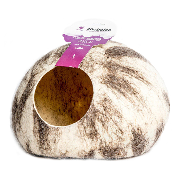 ПР0047037 Домик-слипер для грызунов ( форма круг, без ушек, серый) ZOOBALOO 