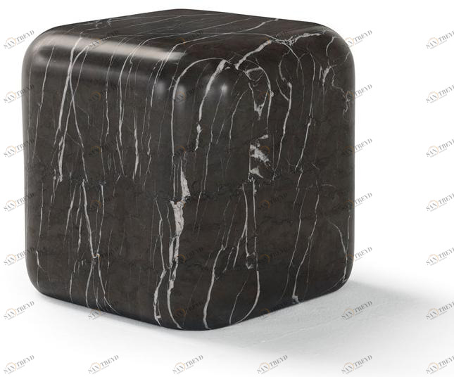 AMURA Тумбочка из мрамора квадратная Lapis sun-id-1447821