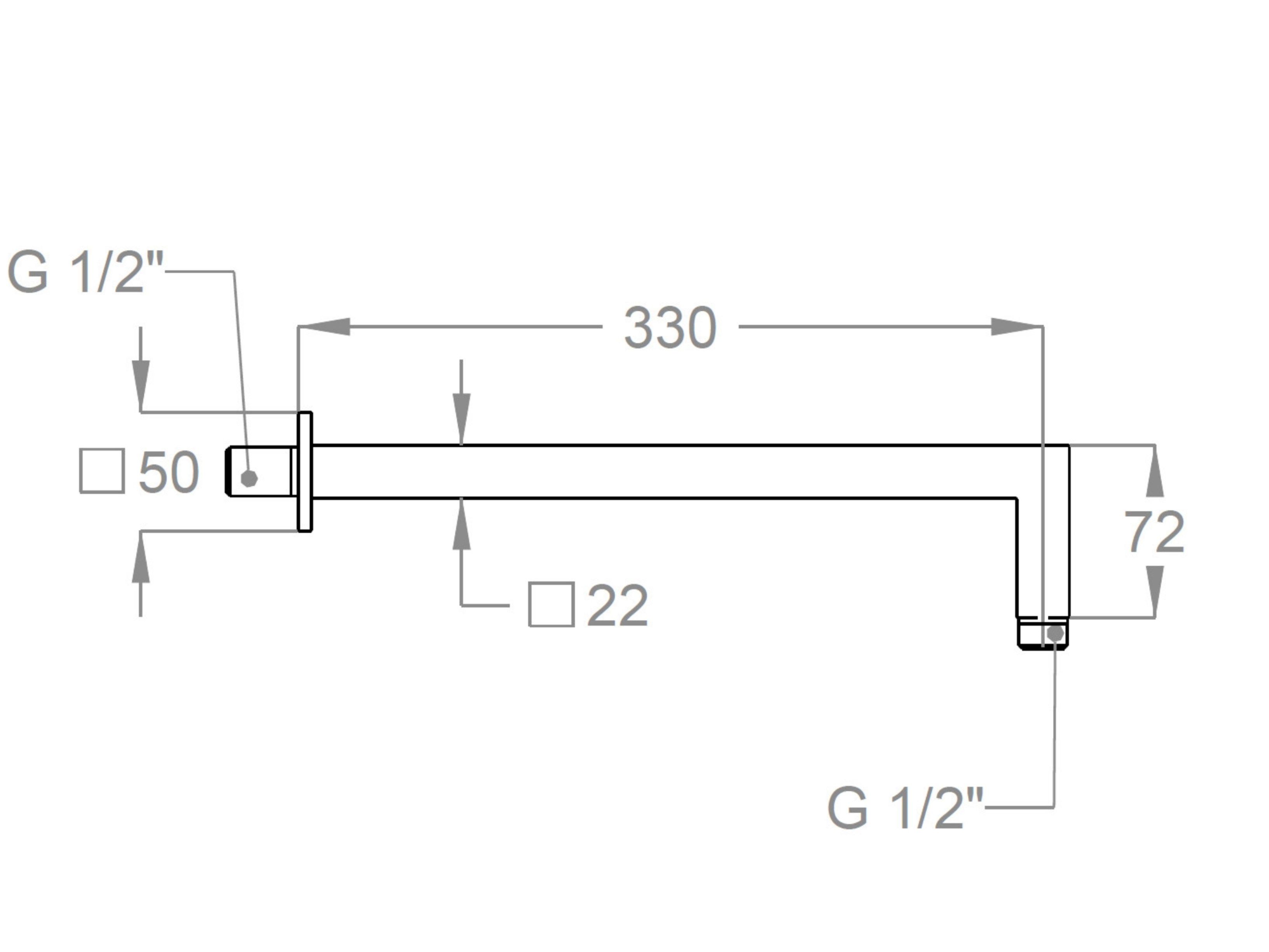 Латунный настенный душ Fir Italia насадки для душа ARCH-00081104 - Вид №2
