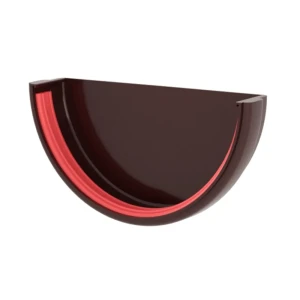 Заглушка желоба пластиковая Grand Line 133.3 мм цвет шоколадный