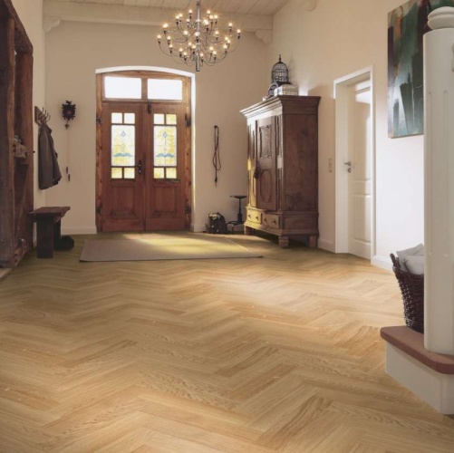 Паркет Ёлка Meister PS 400 Stab Гармония 8042 Дуб Натур с брашью (Текстурированная) 500х100 мм 2300200050 - Вид №10