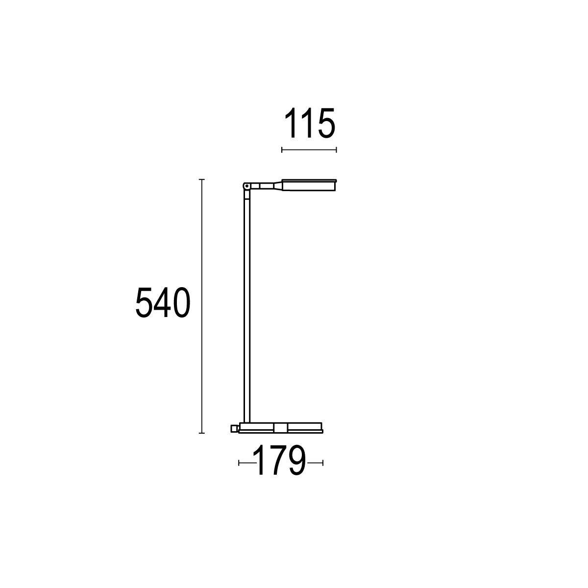 Регулируемая алюминиевая настольная лампа с фиксированным кронштейном Ghidini Lighting ThinThin ARCH-00114008 - Вид №2