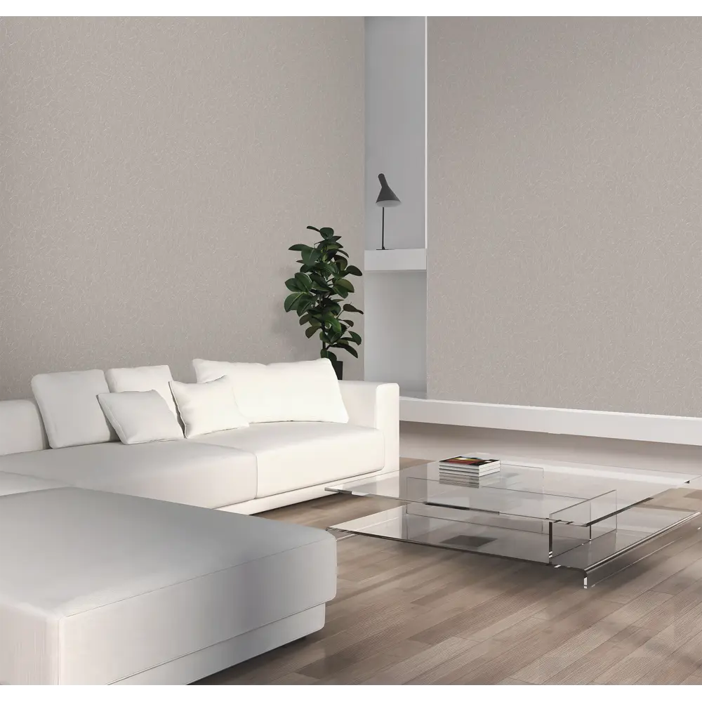 Флизелиновые обои Renowa Галактика с текстурой штукатурки в бежевых тонах 89425641 STLM-1569373 - Вид №4