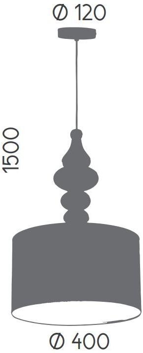 Aromas del Campo Подвесной светильник с прямым светом из дерева Torno C1027  - Вид №2