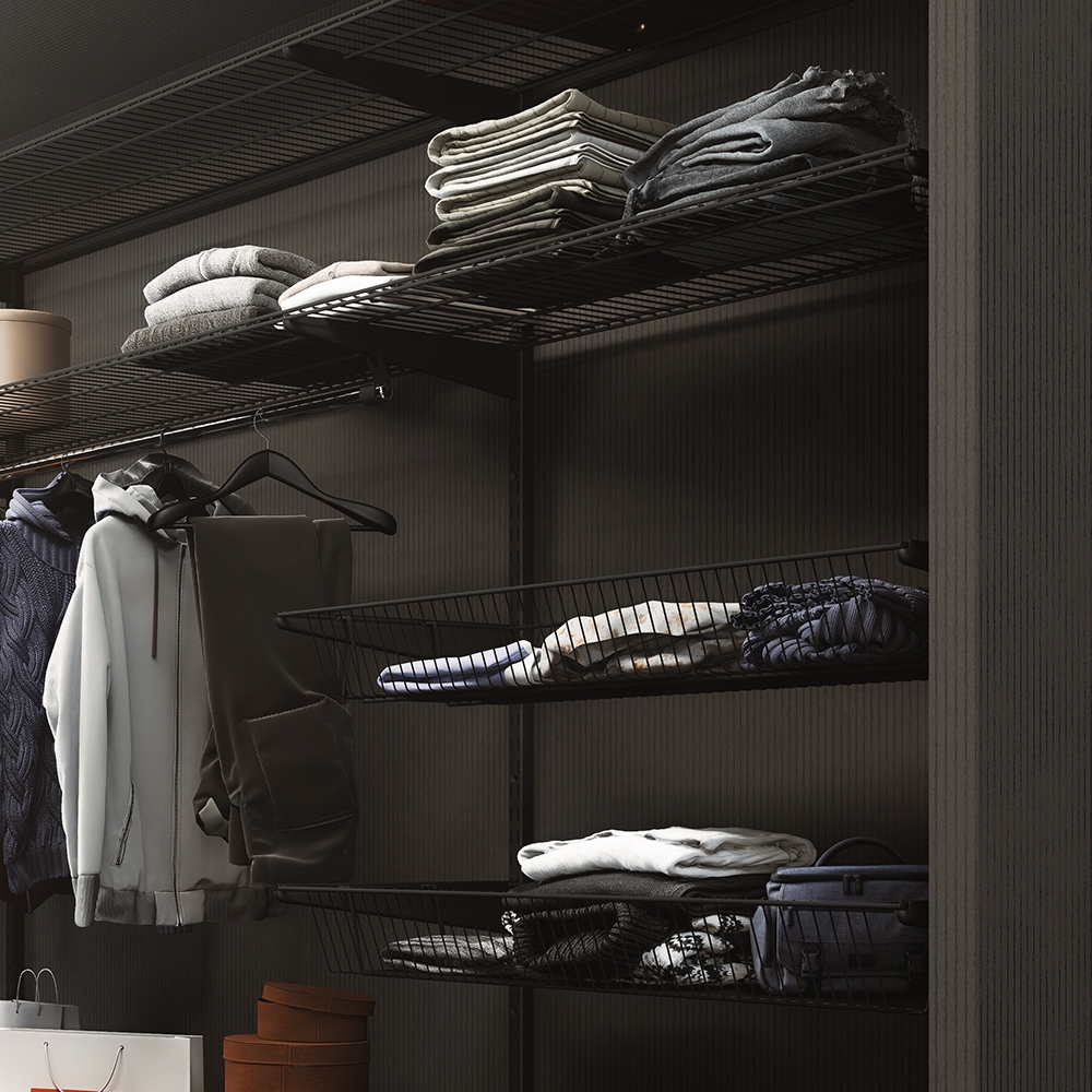 Сеточная полка , 903x406x15 мм, черный LJPS0336 Public Steel Россия  - Вид №2