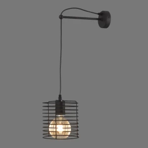 Настенный светильник бра Vitaluce Vakero black 1 лампа 3м² Е27 цвет черный матовый