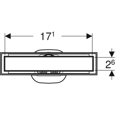 154.455.00.1 Дренажный канал Geberit CleanLine, под кафель Geberit  - Вид №2