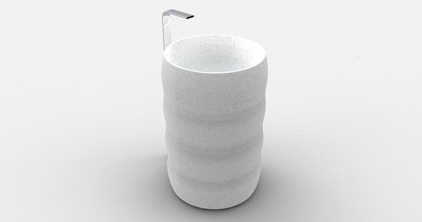 Напольная раковина стоящая овальная Manufatti Viscio sun-id-1407085 - Вид №4