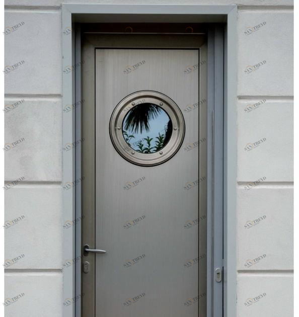 Agostinigroup Входная дверь из алюминия и дерева для улицы на заказ sun-id-1455470