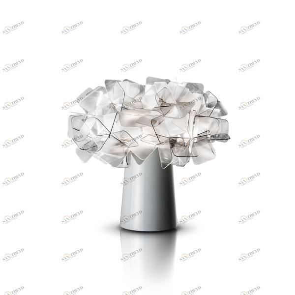 Настольная лампа Clizia Fume от Slamp CLI78TAV0001F_000 SLAMP ФЛОРИСТИКА 244894 Прозрачный;серый 
