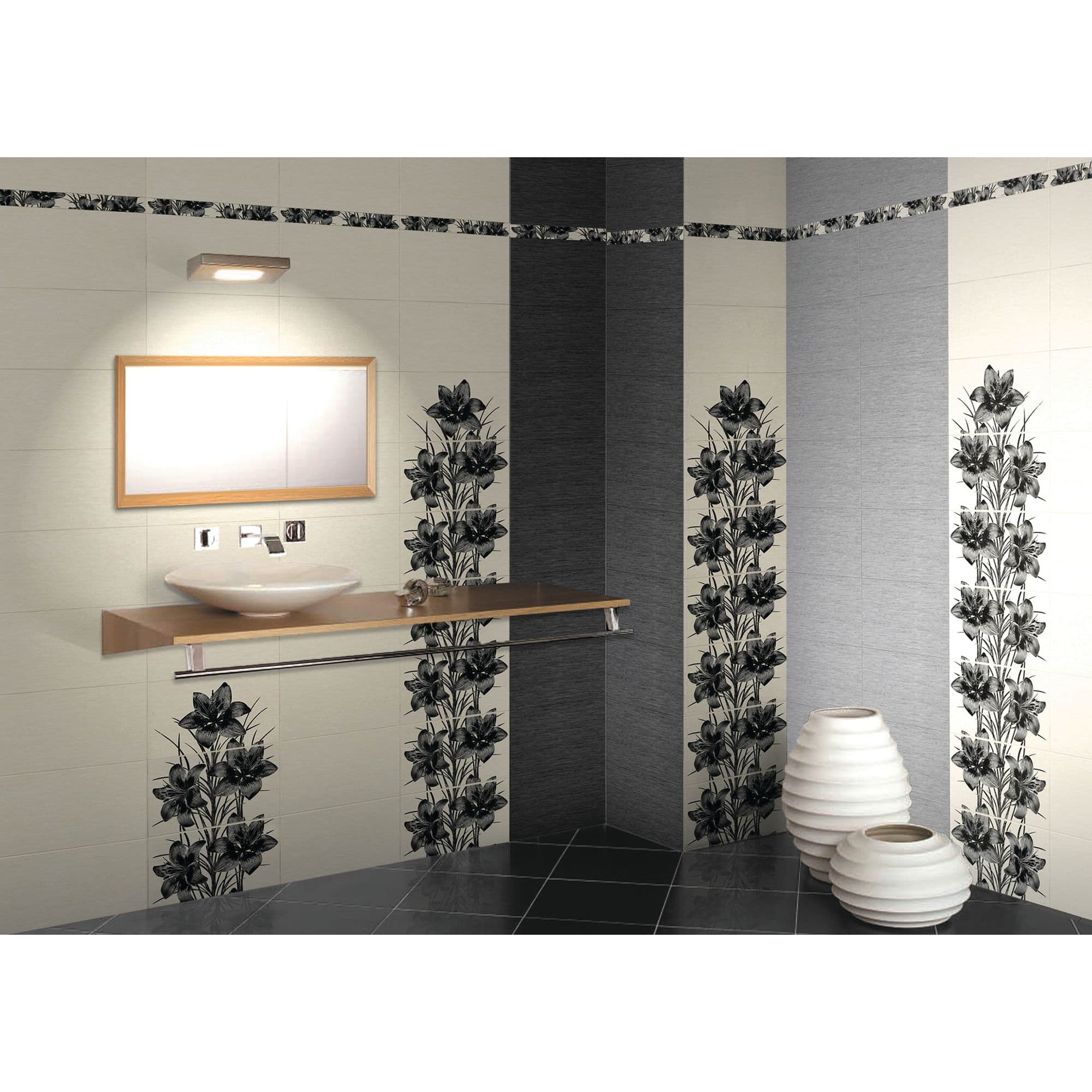 12530148 Бордюр «» 5х40 см цвет серый Пиано Santreyd  - Вид №3