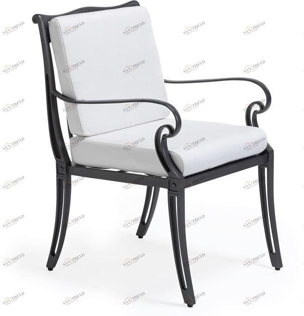 Oxley's Furniture Садовый стул с подлокотниками Scroll Scac