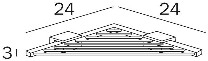 INDA® Полка для ванной Logic A3331b - Вид №1
