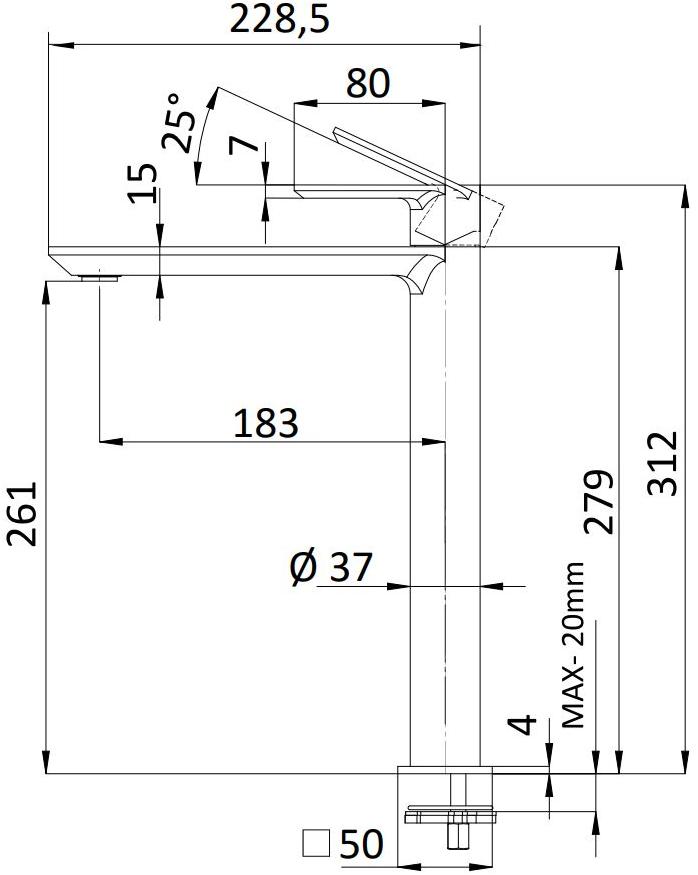 Rubinetterie Mariani Смеситель для раковины, однорычажный Avenue sun-id-1468791 - Вид №2