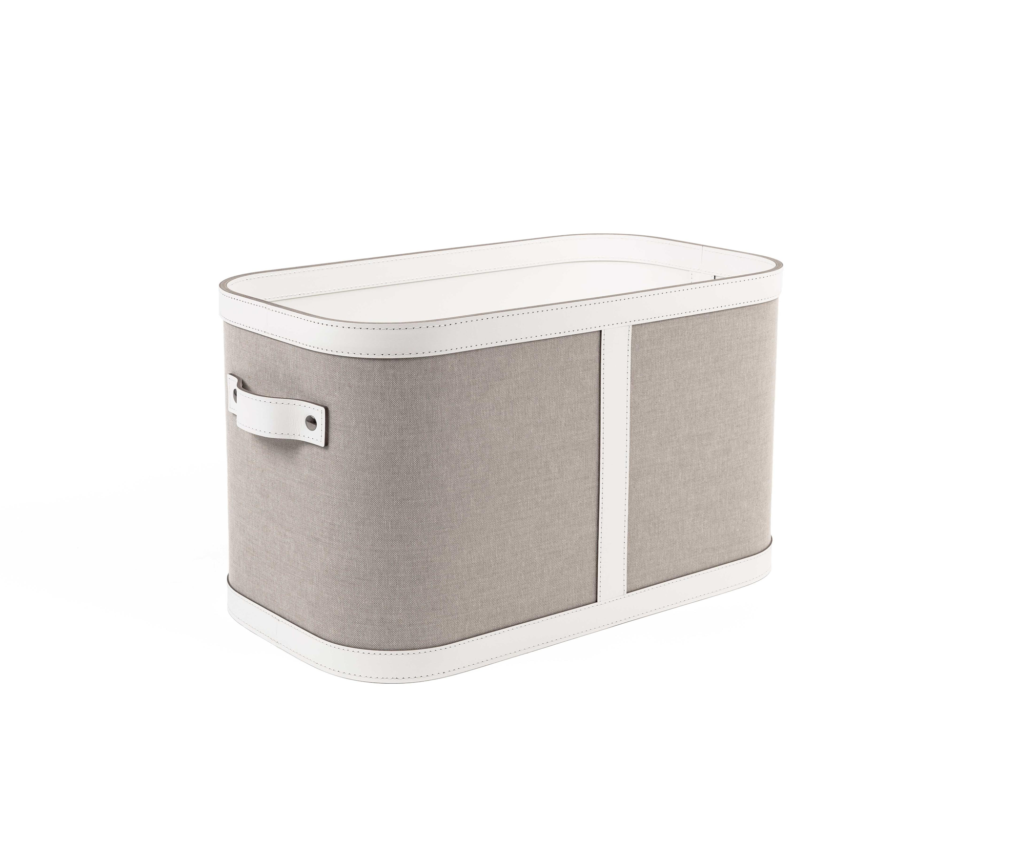 Маленькая корзинка Penelope с ручками - 45X25XH25 см / регенерированная кожа_манго Pinetti 00.4231.082.036