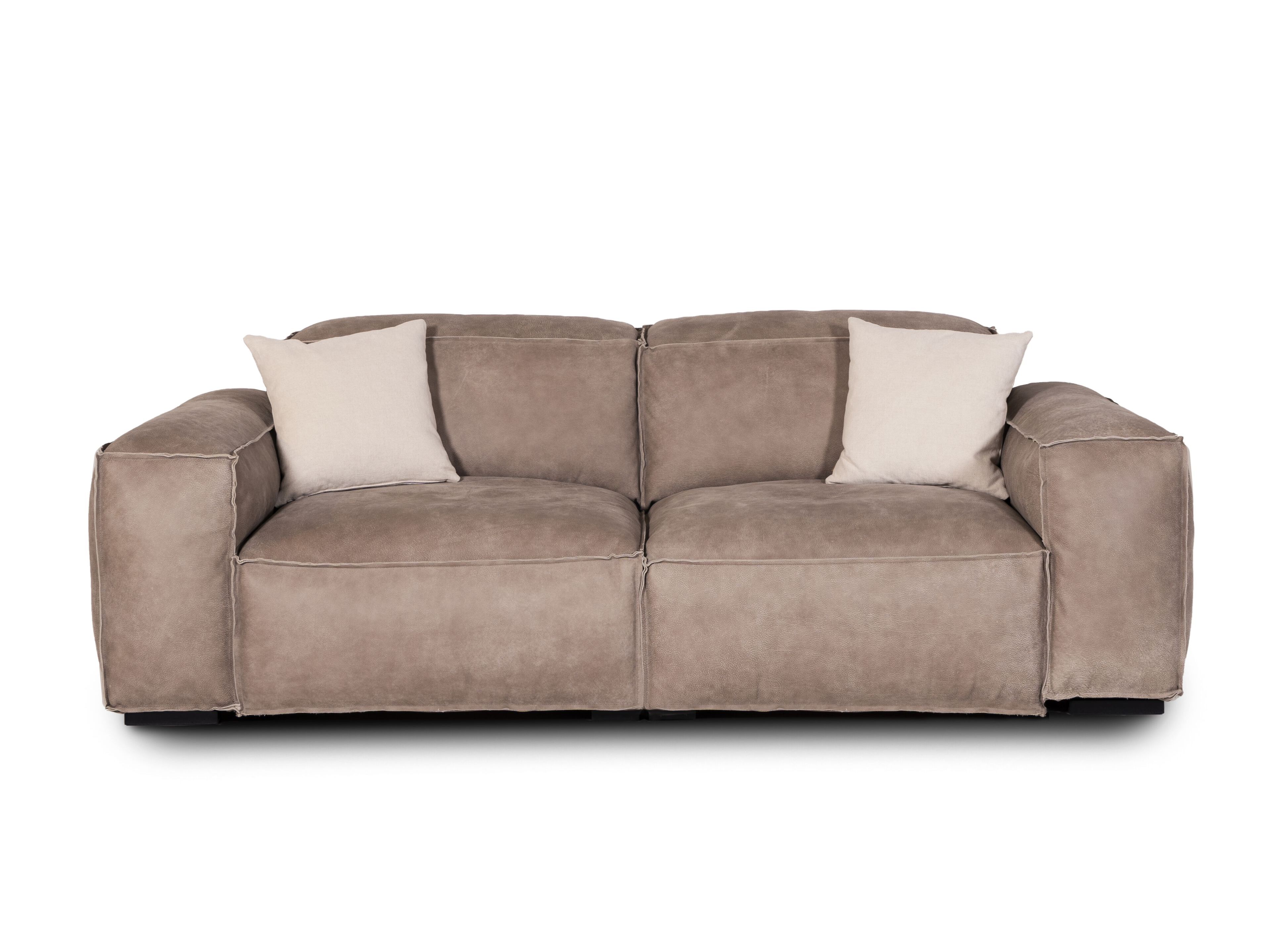 2-местный секционный диван из кожи Бронко Mantellassi 1926 Placido ARCH-00125583 - Вид №7