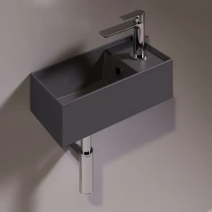 AG20ANTRACITEMATT Подвесная раковина настенная прямоугольная Simas Agile черная