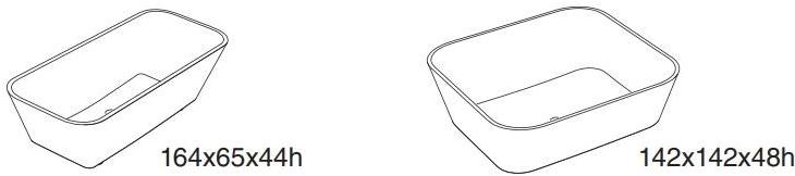 Hidrobox Квадратная отдельно стоящая ванна Alfa essential sun-id-1456446 - Вид №1