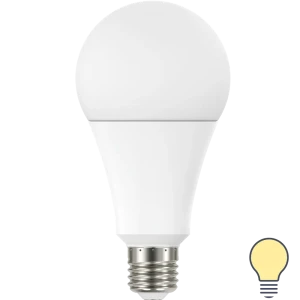 Лампа светодиодная Lexman A80/75 E27 175-250 В 26 Вт матовая 3900 лм теплый белый свет