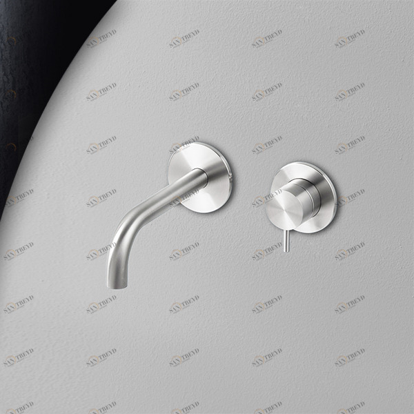 Смеситель для раковины сталь глянцевая Toki Radomonte TKI18L