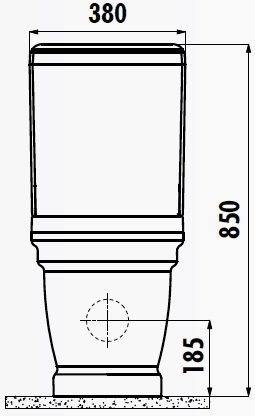 AN360-11CB00E-0000 ANTIK Унитаз AN361 напольный Creavit Antik  - Вид №1