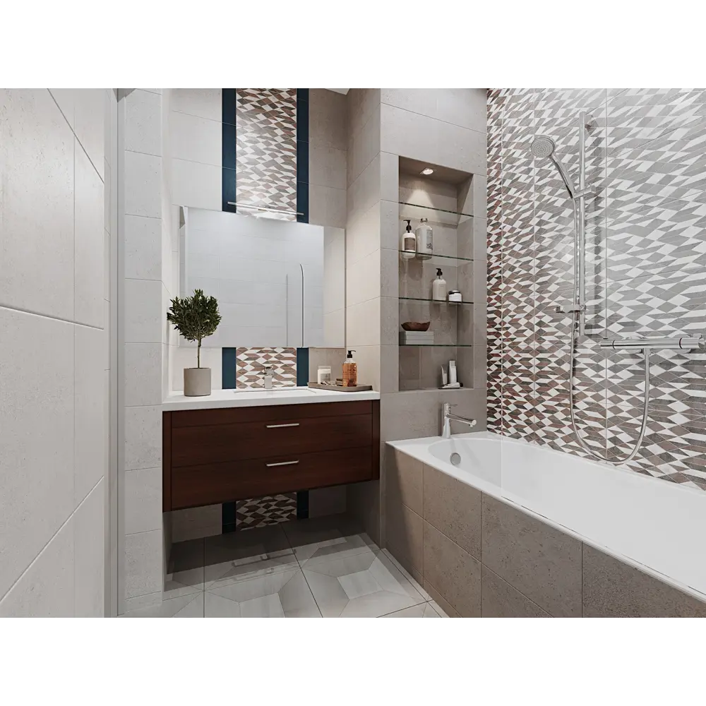 Плитка настенная Loft Cocoa 25х35 см 1.4 м² цвет коричневый BELANI STLM-2174276 - Вид №3