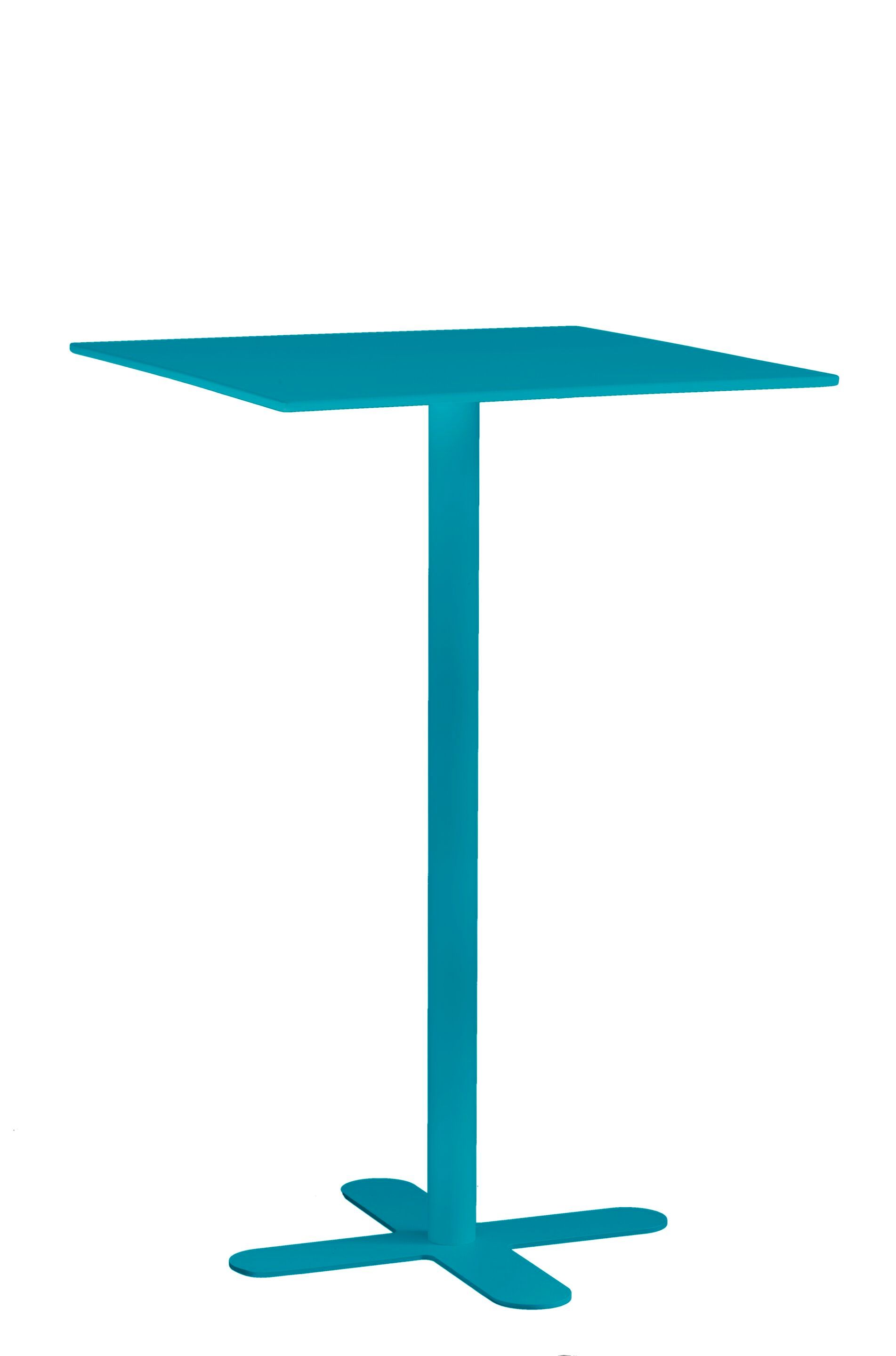 Высокий квадратный садовый стол из оцинкованной стали iSimar Антиб ARCH-00120462 - Вид №8