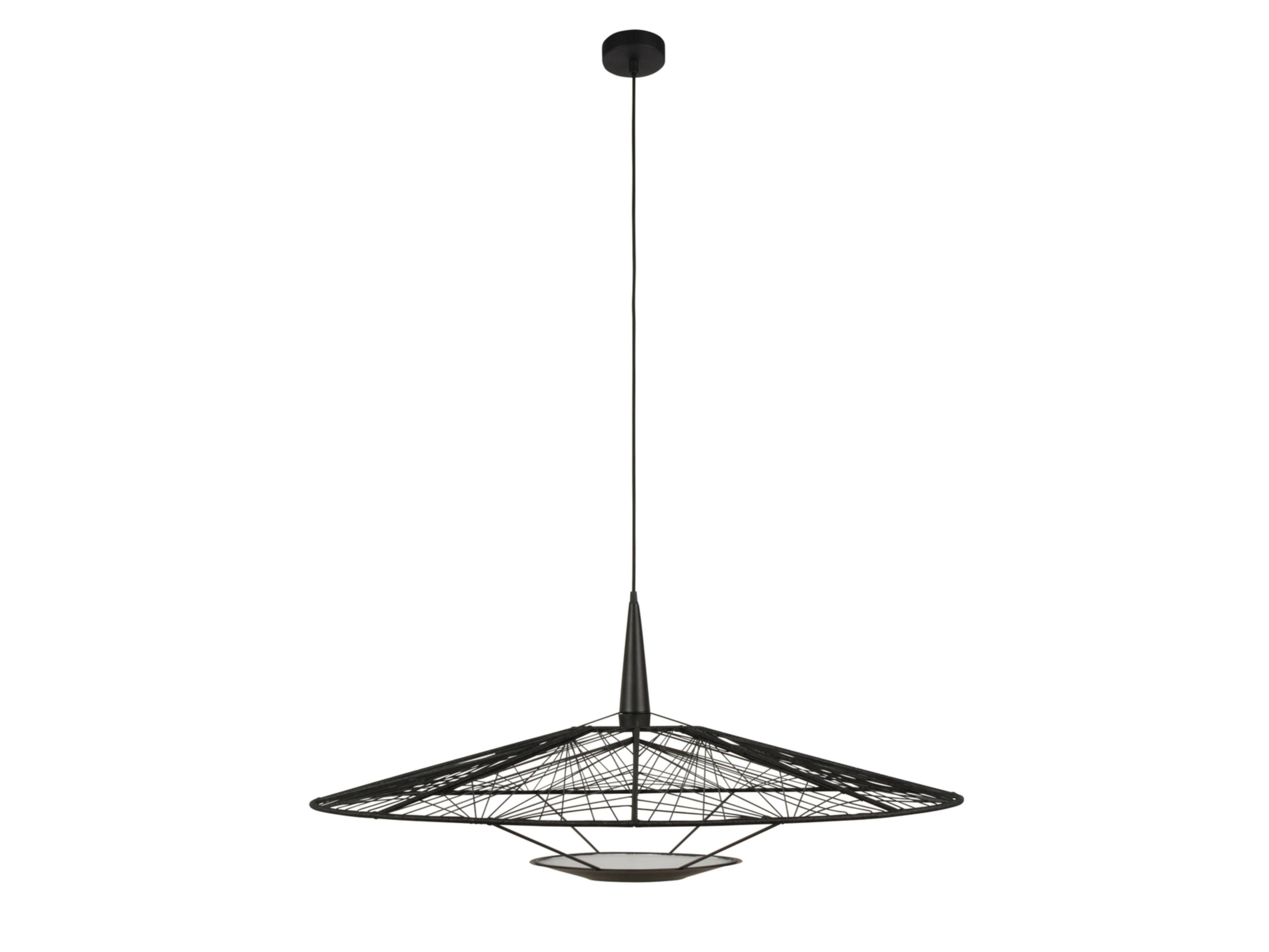 Подвесной светильник из металла и хлопка Forestier Карп ARCH-00068084