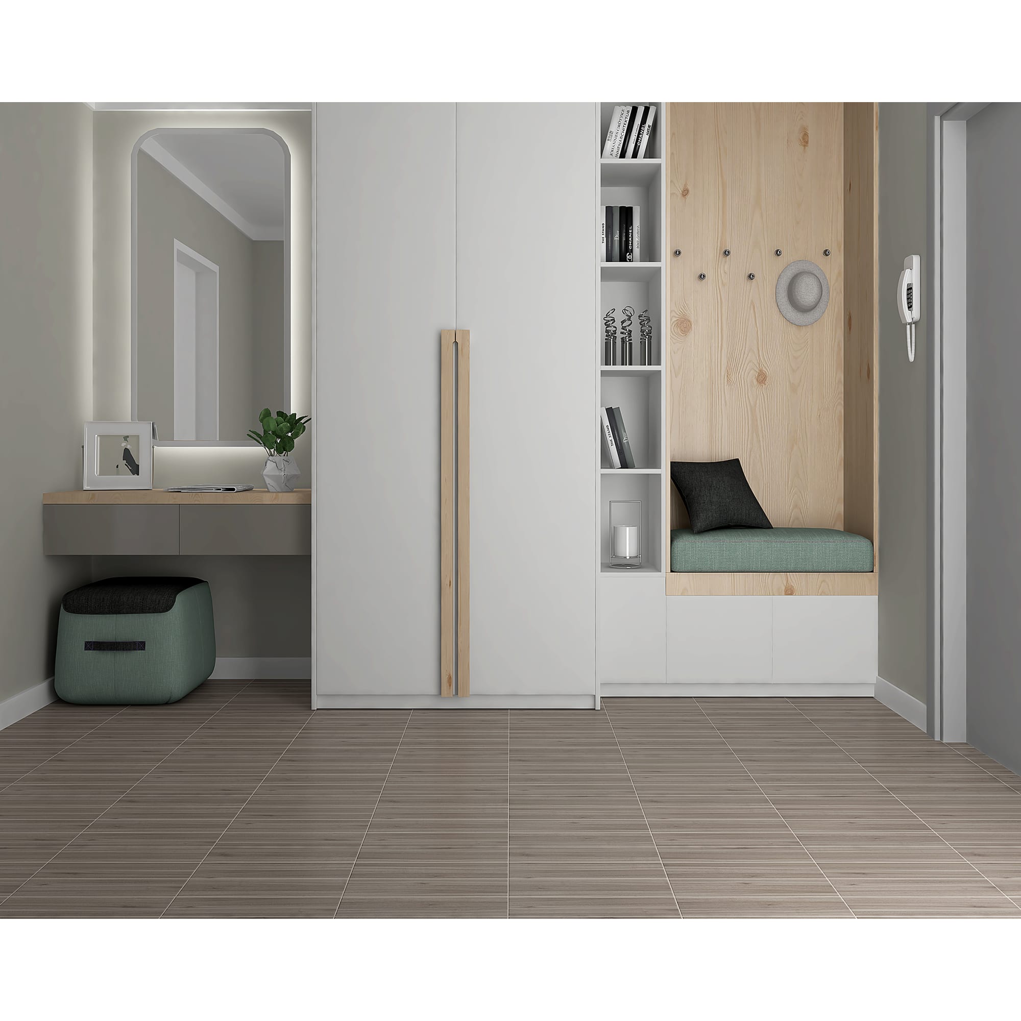 82794856 Керамогранит 40.2х40.2 см 1.62 м² цвет серый Organic Santreyd - Вид №3