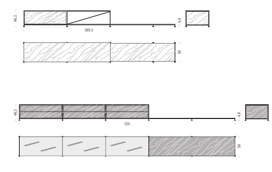 Телевизор / мраморный шкаф DE PADOVA R. I. G ARCH-00002560 - Вид №4