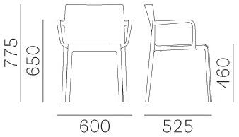 Pedrali Дизайнерский пластиковый стул Volt 675 - Вид №13